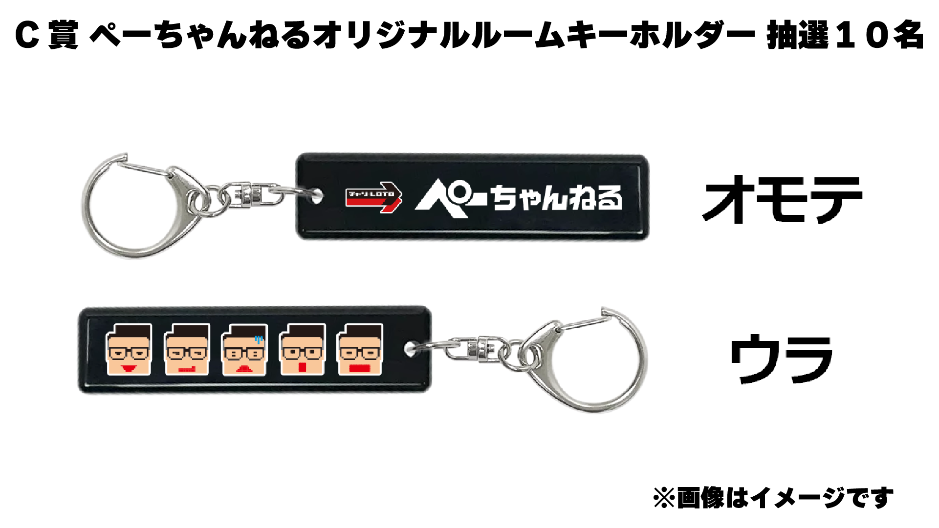 ぺーちゃんねるオリジナルルームキーホルダー