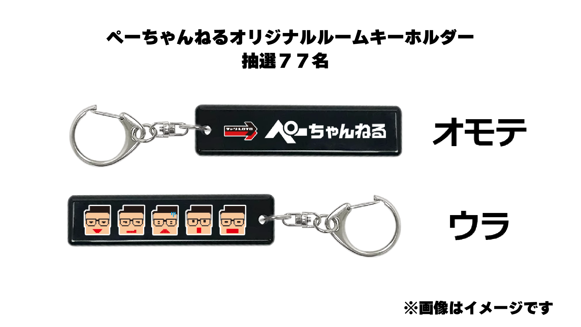 ぺーちゃんねるオリジナルルームキーホルダー