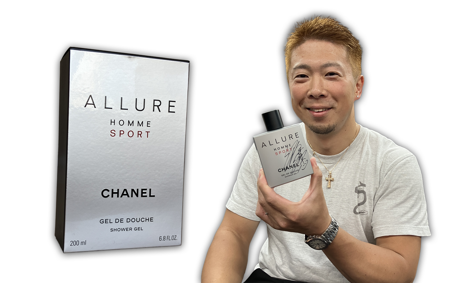 アリュール オム スポーツ<ヘアアンドボディシャンプー>(深谷選手サイン入り)