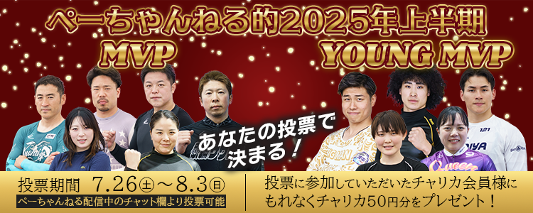 あなたの投票で決まる!ぺーちゃんねる的2025年上半期MVP企画!